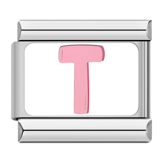 T Italian Silver Charm