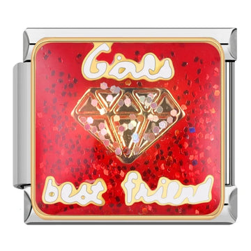 Girls Best Friend Italian Silver Charm