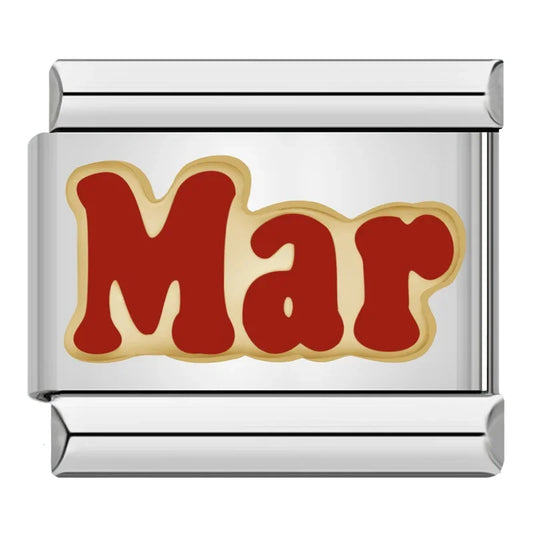 March Month Italian Silver Charm