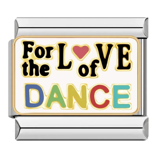 For The Love of Dance Italian Silver Charm
