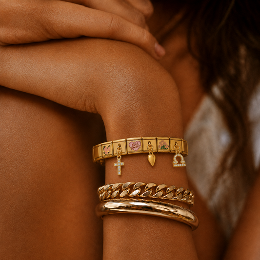Libra Zodiac Gold Bracelet